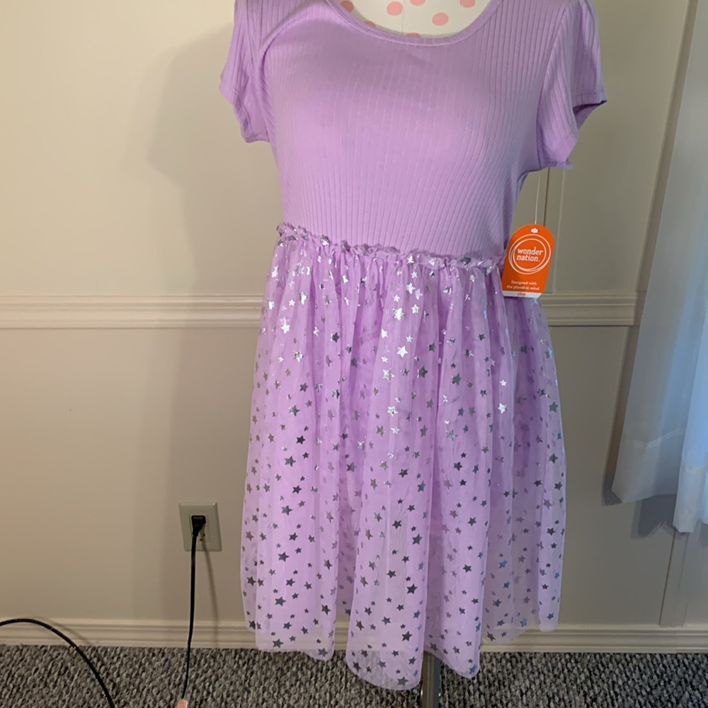 Lavender silverstar bling TuTu Dress Size XL (14-16) plus NEW All occasions Cute